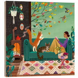 Holzbild Herbstwinde