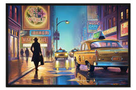 Gerahmter Kunstdruck Lichter von New York