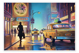 Poster Lichter von New York