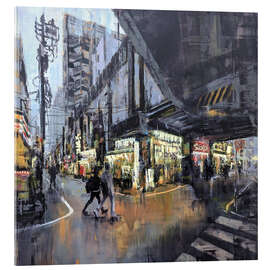 Tableau en verre acrylique Tokyo, where tradition meets modernity - Eduard Warkentin