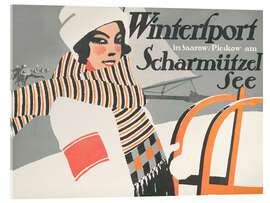 Acrylglasbild Wintersport Scharmützel See - Vintage Travel Collection