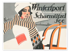 Poster Wintersport Scharmützel See - Vintage Travel Collection