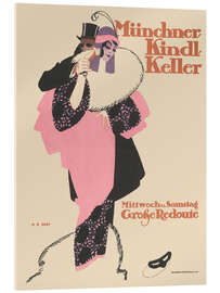 Tableau en verre acrylique Münchner Kindl Keller - Vintage Advertising Collection