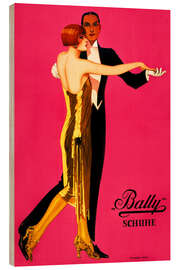 Holzbild Bally Schuhe - Federico Ribas