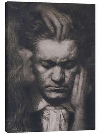 Leinwandbild Beethoven hört einer Muse zu - Ludovic Alleaume