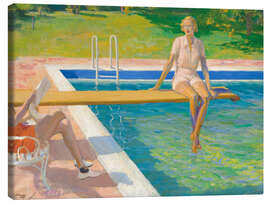 Leinwandbild The Viscountess Castlerosse, Palm Springs - Sir John Lavery