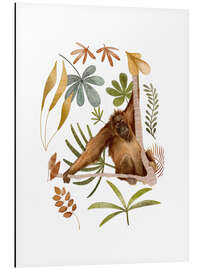 Alubild Orang-Utan im Dschungel - Urchin Bay