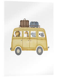 Acrylglasbild Safari-Van-Leben