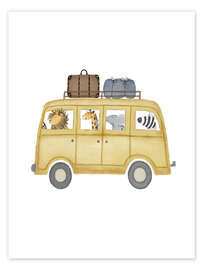 Poster Safari-Van-Leben