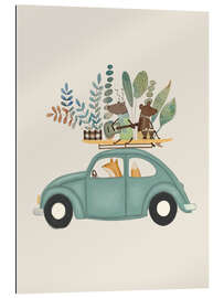 Gallery Print Verspielte musikalische Tiere auf Tournee