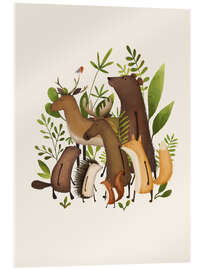 Acrylglasbild Verspielte Waldtiere - Urchin Bay