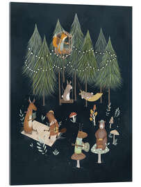 Acrylglasbild Verspielte Waldkapelle bei Nacht - Urchin Bay