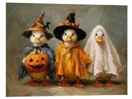 Hartschaumbild Halloween Süße Enten in Kostümen - TAlex