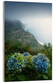 Holzbild Die Nordküste von Madeira
