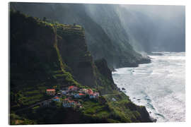 Acrylglasbild Klippen von Madeira - Martin Podt