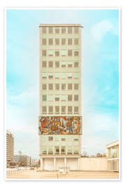 Wandbild Haus des Lehrers auf dem Alexanderplatz, Seite - Michael Schulz Dostal