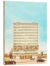 Holzbild Haus des Lehrers auf dem Alexanderplatz, Berlin - Michael Schulz Dostal