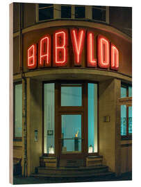 Holzbild Babylon Kino - Michael Schulz Dostal