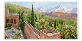 Wandbild Alhambra von Granada - Paul Simmons