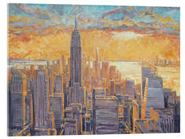 Acrylglasbild Empire State Panorama - Paul Simmons