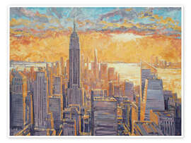 Wandbild Empire State Panorama - Paul Simmons