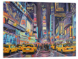 Acrylglasbild Gelbe auf Rot - Paul Simmons