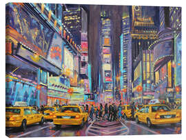 Leinwandbild Gelbe auf Rot - Paul Simmons