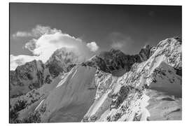 Alubild Bergwelt am Mont Blanc