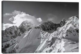 Leinwandbild Bergwelt am Mont Blanc - Christian Müringer