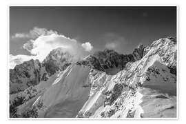 Poster Bergwelt am Mont Blanc