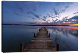 Leinwandbild Sonnenuntergang am Starnberger See - Achim Thomae