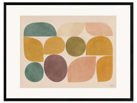 Gerahmter Kunstdruck Weiche Formen