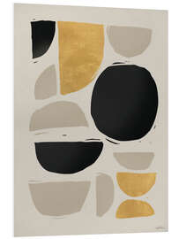 Hartschaumbild Goldener Kontrast