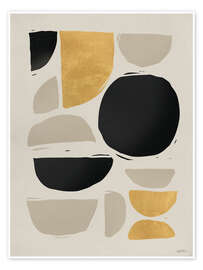 Poster Goldener Kontrast