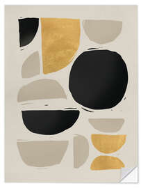 Wandsticker Goldener Kontrast