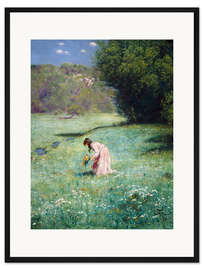 Gerahmter Kunstdruck Waldwiese, 1876