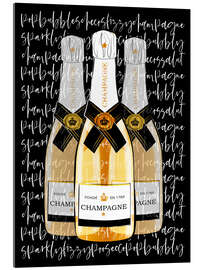 Acrylglasbild Champagne love