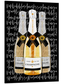 Magnettafel Champagne love