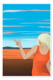 Wandbild Desert Girl - Silja Goetz