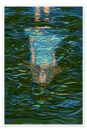 Wandbild Spiegelbild - Silja Goetz