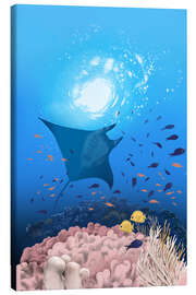 Leinwandbild Unter dem Meer