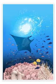 Wandbild Unter dem Meer - Silja Goetz