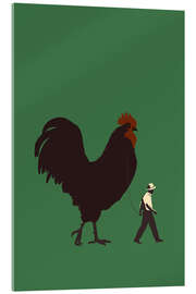 Acrylglasbild Großer Hahn - Silja Goetz