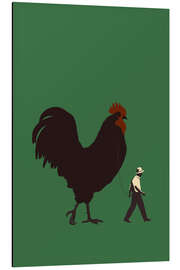 Aluminium print Big Rooster - Silja Goetz