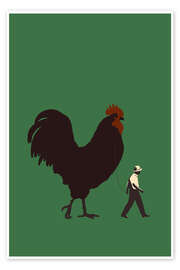 Wandbild Großer Hahn - Silja Goetz