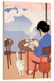 Holzbild Heiße Schokolade