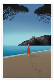 Wandbild Zu Fuß zum Meer - Silja Goetz