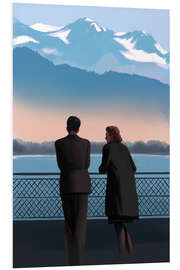 Hartschaumbild Bergblick