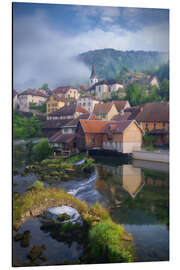 Alubild Dorf am Fluss - Jens Sieckmann