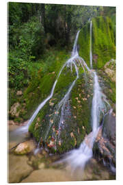 Acrylglasbild Grüner Wasserfall - Jens Sieckmann